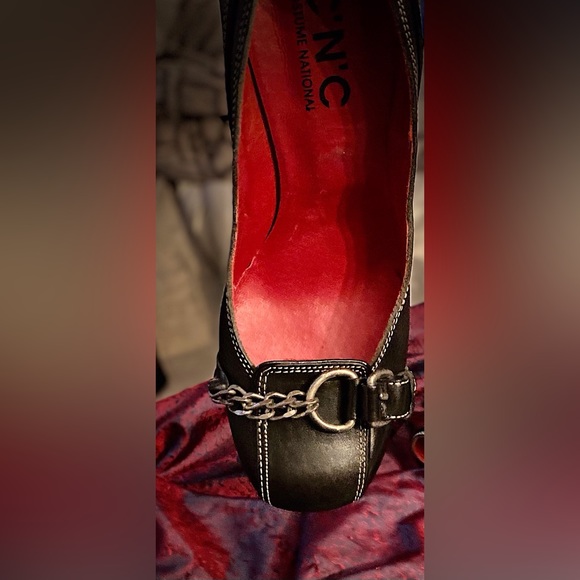 C’N’C 90's Y2K costume international chain buckle chunky high heeled shoesNWOT - Picture 4 of 14